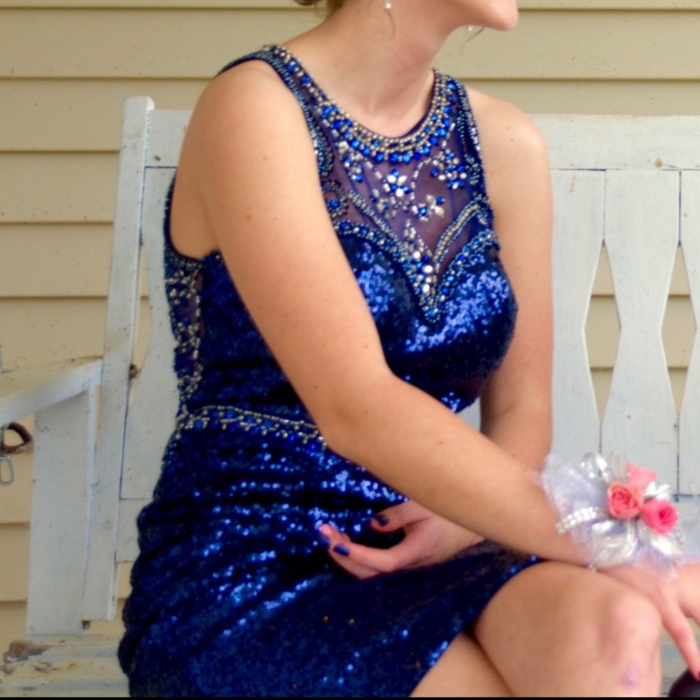 blue homecoming dress!